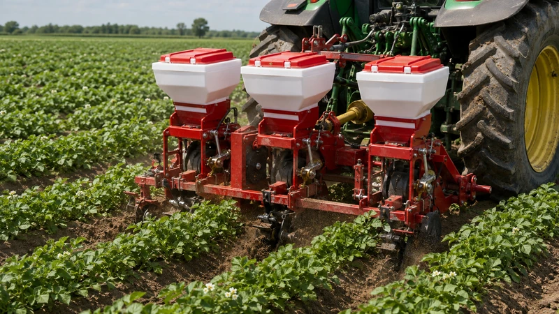 ERA rotary cultivator inter-row cultivation potato field