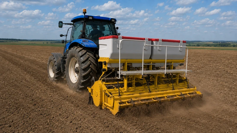 PSW-3200 B rotavator fertilizer spreader combined operation