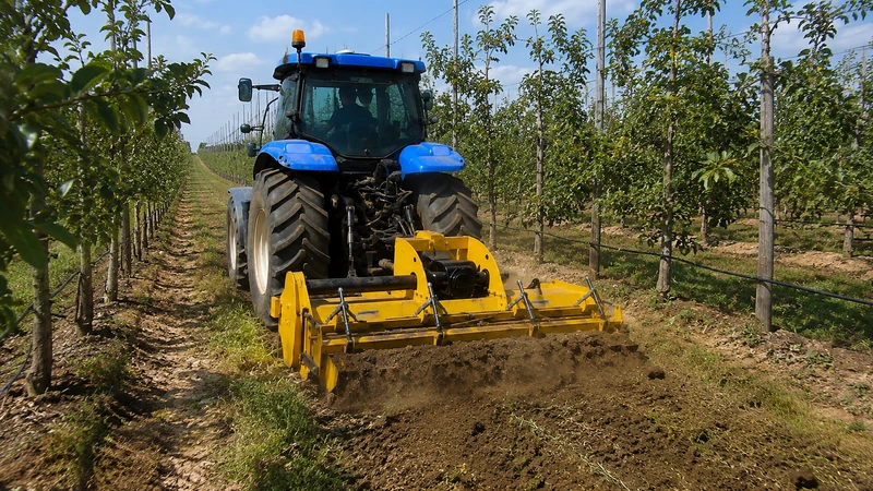 Rotavator machine orchard vineyard inter-row soil management